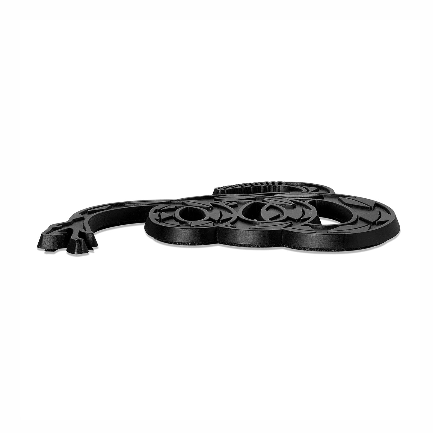 Gadsden "Don't Tread On Me" Rattlesnake Car Emblem (Tactical Black)