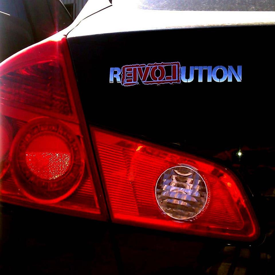 Ron Paul Revolution Chrome Car Emblem