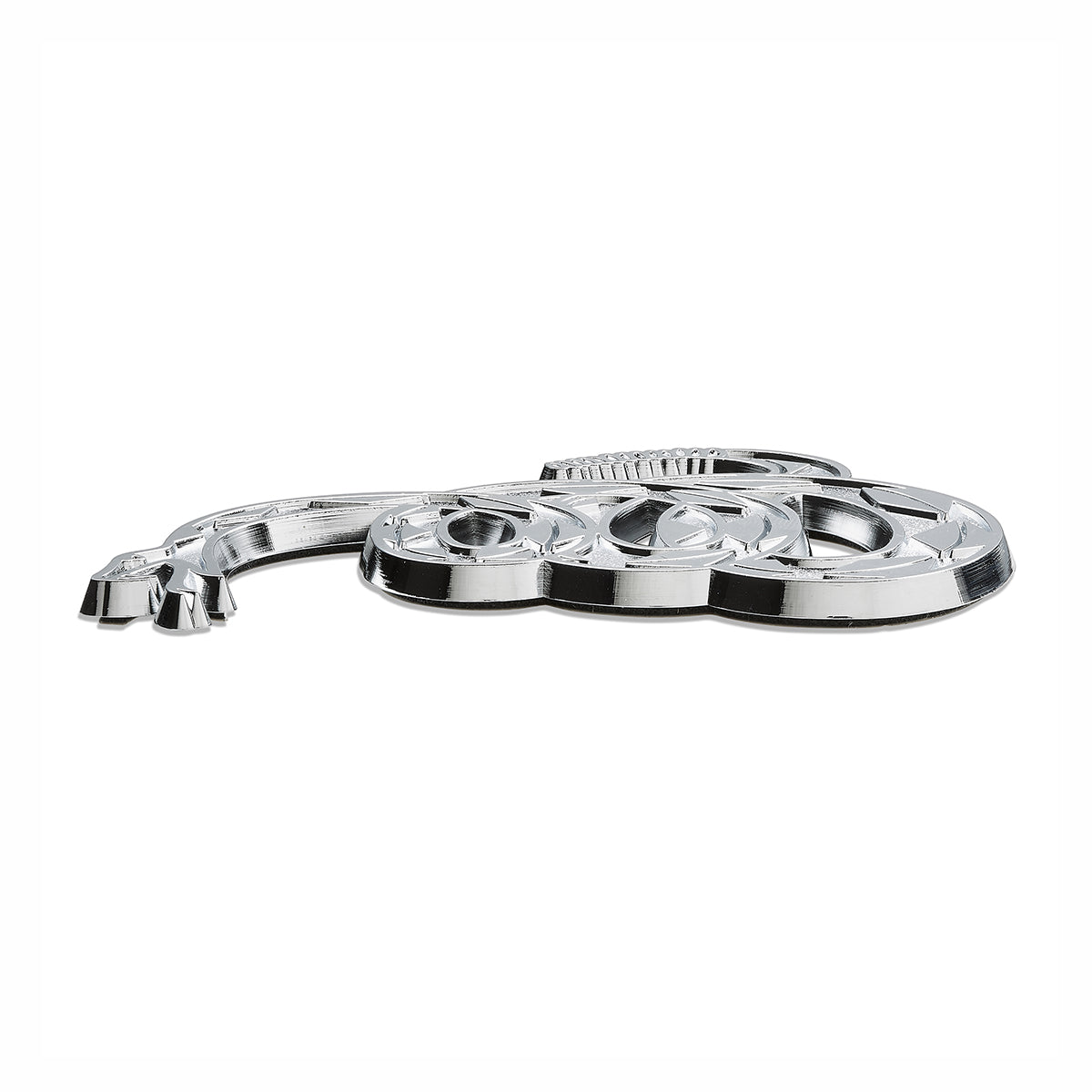 Gadsden "Don't Tread On Me" Rattlesnake Car Emblem (Chrome)