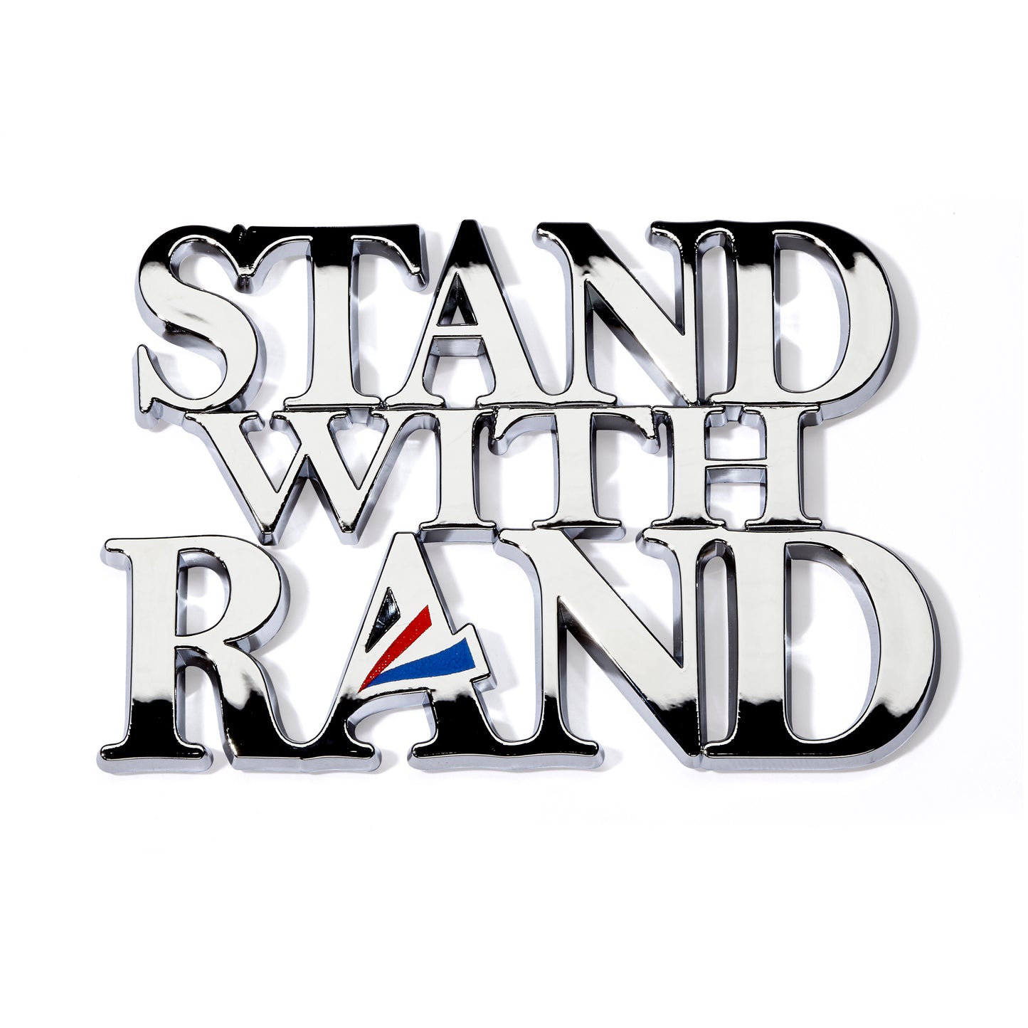 Stand With Rand Limited Edition Chrome Car Emblem